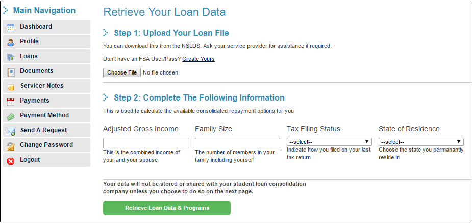 Retrieve Loans and Programs – Forth