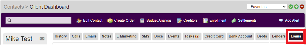 LUSA_Contacts_Tab_to_Dashboard_to_Loans_Nested_Tab.png