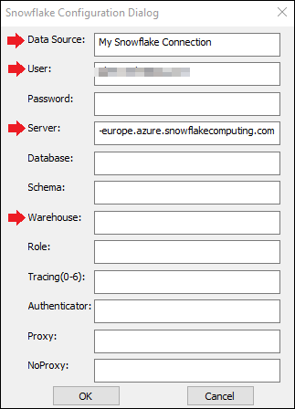ODBC Snowflake Configuration Dialog Box Fields.png