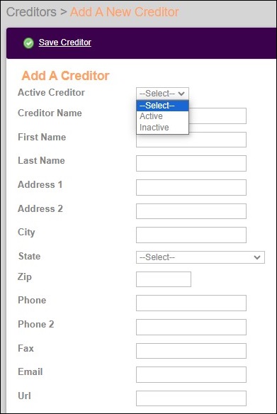 Creditors Tab to Add a Creditor Oct2023.jpg