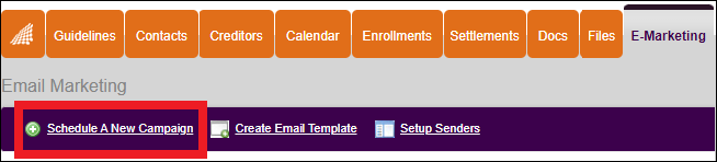 Emarketing Tab to Schedule New Campaign Oct2023.png