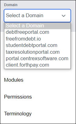 Portal Settings Domain Choices Forth.png
