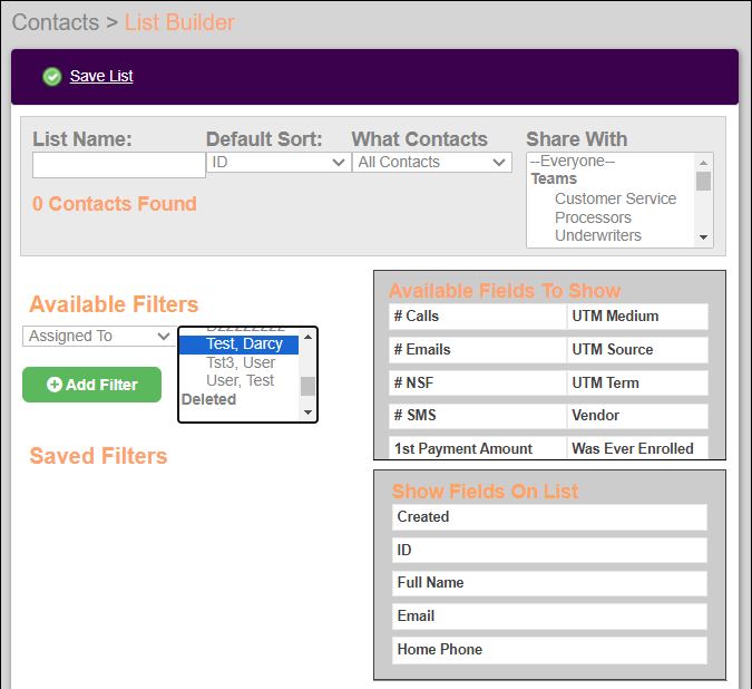 List Builder Page View Oct2023.png