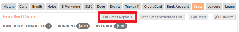 Spinwheel Contacts Tab to Pull Credit Report Dropdown Mar2024.png