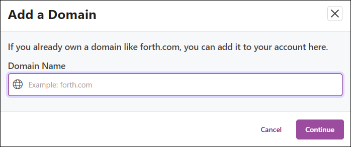 Domain Management Page Add a Domain Popup Jun2024.png