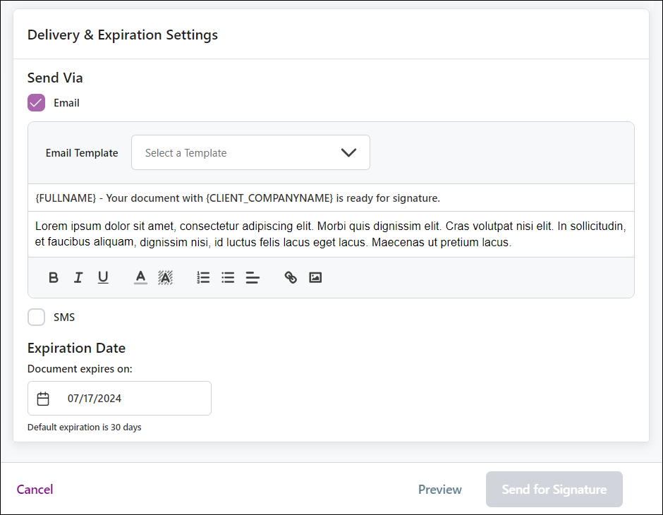 Email Delivery and Expiration Settings Jun2024.png