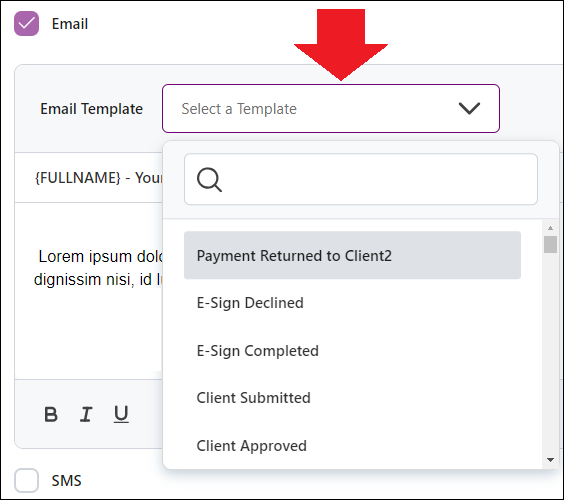 Generate Document Send to Clixsign Email Template Dropdown Jun2024.png