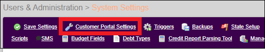 Admin Tab to Settings to Customer Portal Settings Oct2023.png