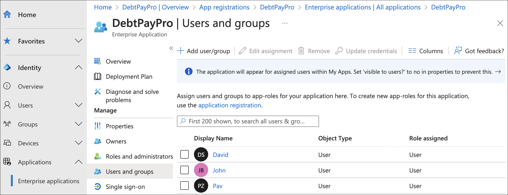 Entra SSO Users and Groups Page Jul2024.png