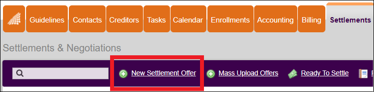 Settlements Tab to New Settlement Offer NavBar Oct2024.png