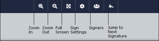 ClixSign Document Tool Bar for Signing Oct2024.png