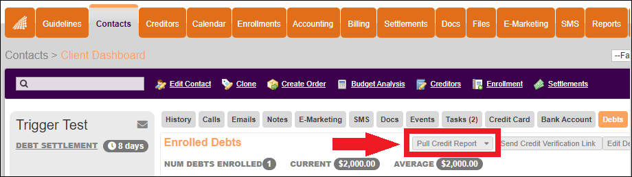 Contacts Tab to Client Dashboard to Debts Nested Tab View 2 Nov2024.png