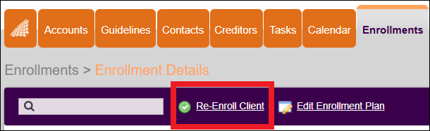 Re-enroll Client in NavBar Option Feb2025.png