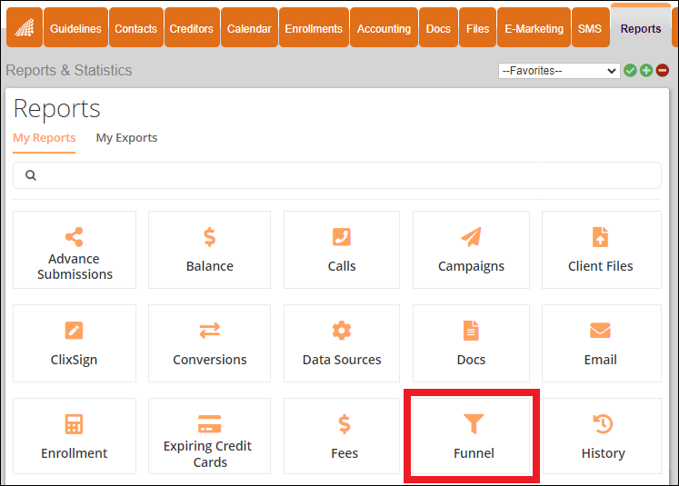 Reports Tab to Funnels Report Feb2025.png
