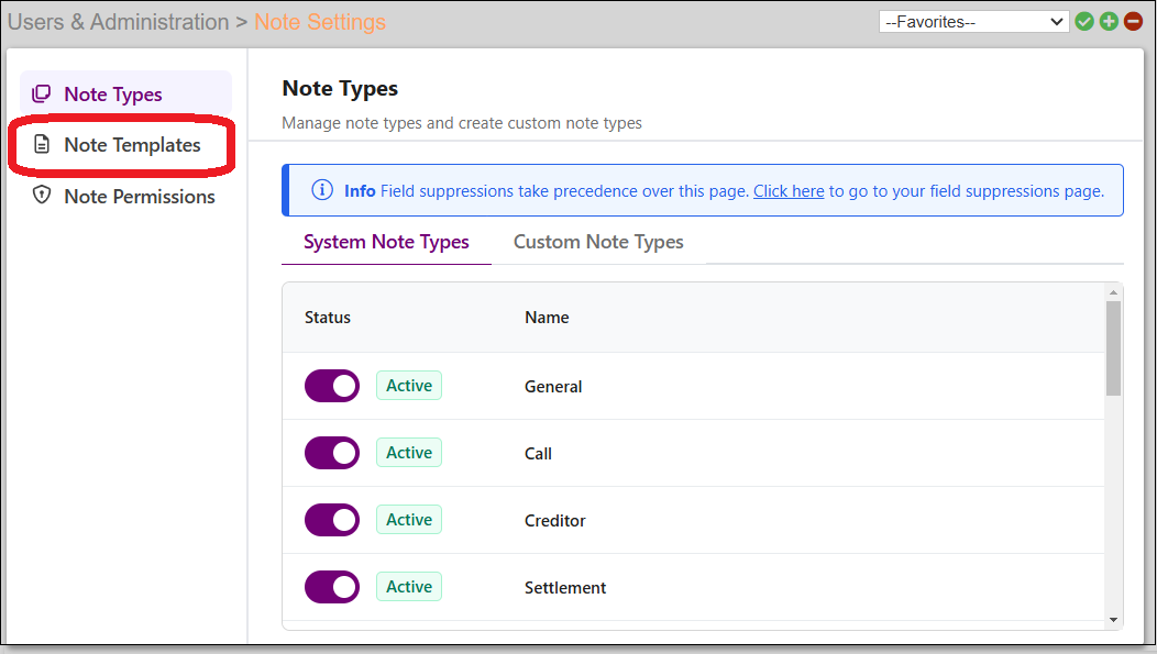 Admin Tab to Settings to Note Settings Page View Feb2025.png