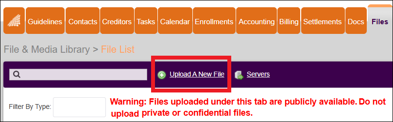 Files Tab to Upload New Files Feb2025.png