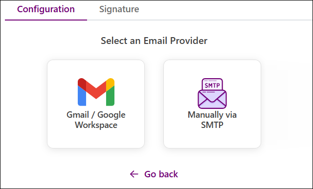 My Settings to Select Email Provider Option Mar2025.png