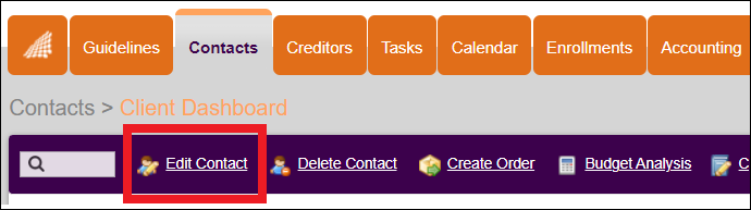 Contacts Tab to Client Dashboard to Edit Contact 1 Mar2025.png