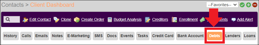 Client Dashboard to Debts Nested Tab Only Mar2025.png