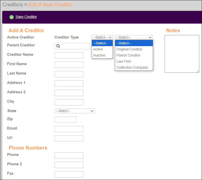 Add New Creditor Page View Apr2025.png