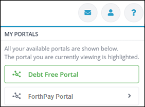 My Portals Option - DebtFreePortal Apr2024.png