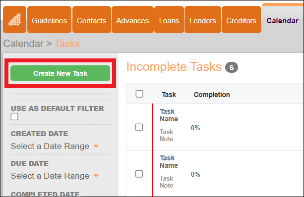 Calendar Tab to Tasks to Incomplete Tasks Table View Apr2025.png