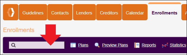 Enrollments Tab to Search Field NavBar Aug2025.png