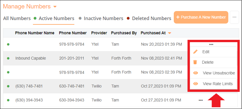 Ytel SMS - View Rates Limit Sep2025.png