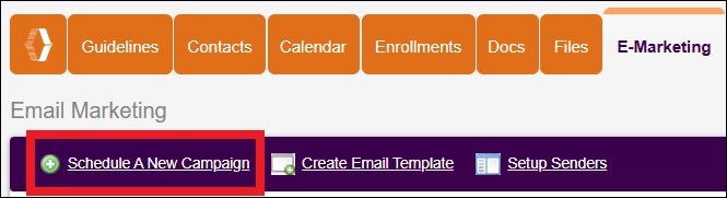 Emarketing Tab to Schedule New Campaign NavBar Sep2025.png