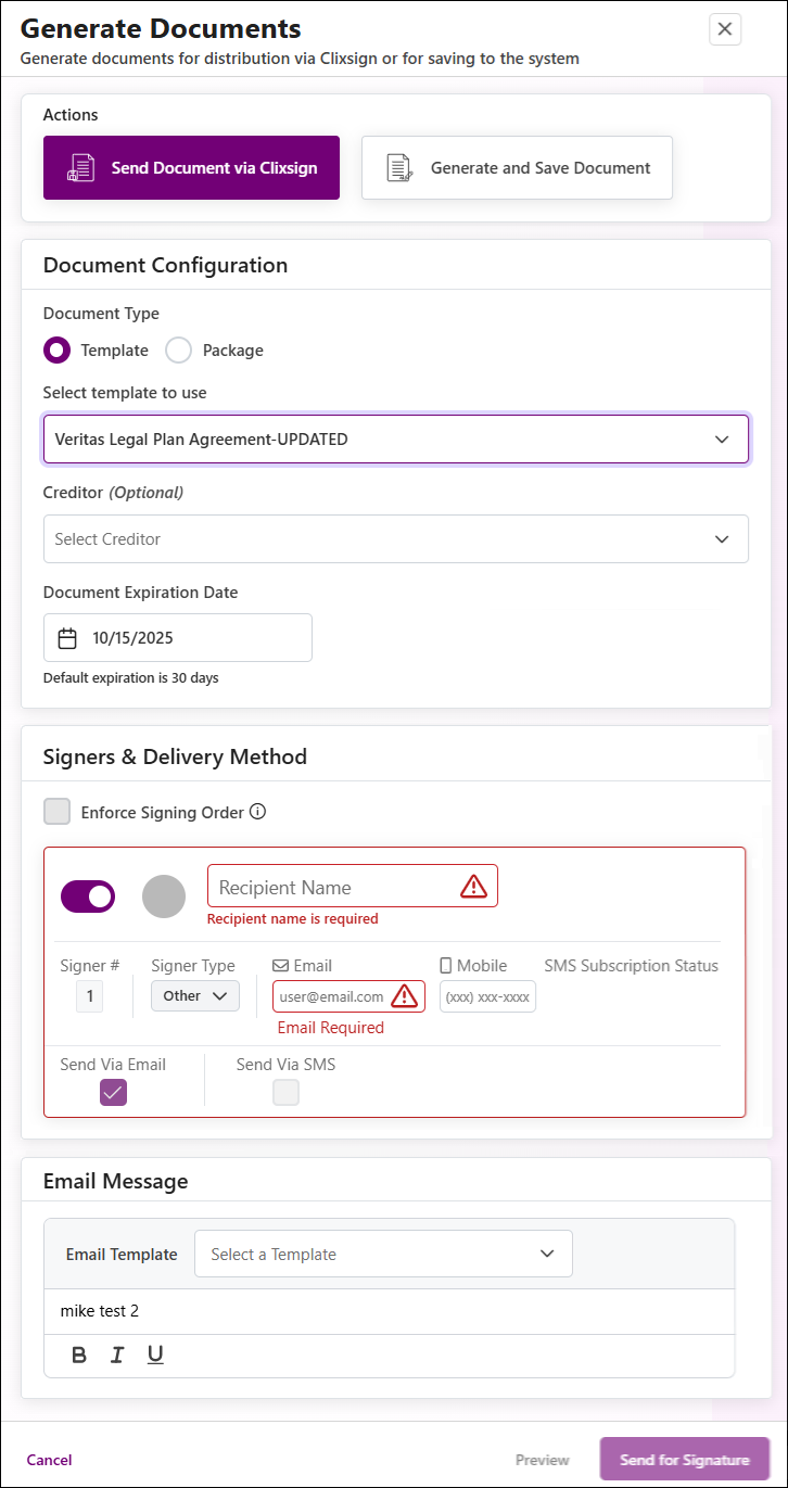 Generate Documents Page with All Options Shown Sep2025.png