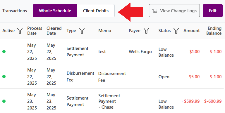 Enrollment Details Page to Bottom Table Whole Schedule View Sep2025.png