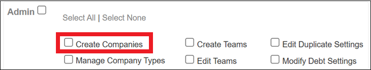 Admin Tab to Settings to Roles to Admin to Create Companies Sep2025.png