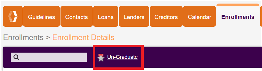 Enrollment Details Page to Ungraduate Option Sep2025.png