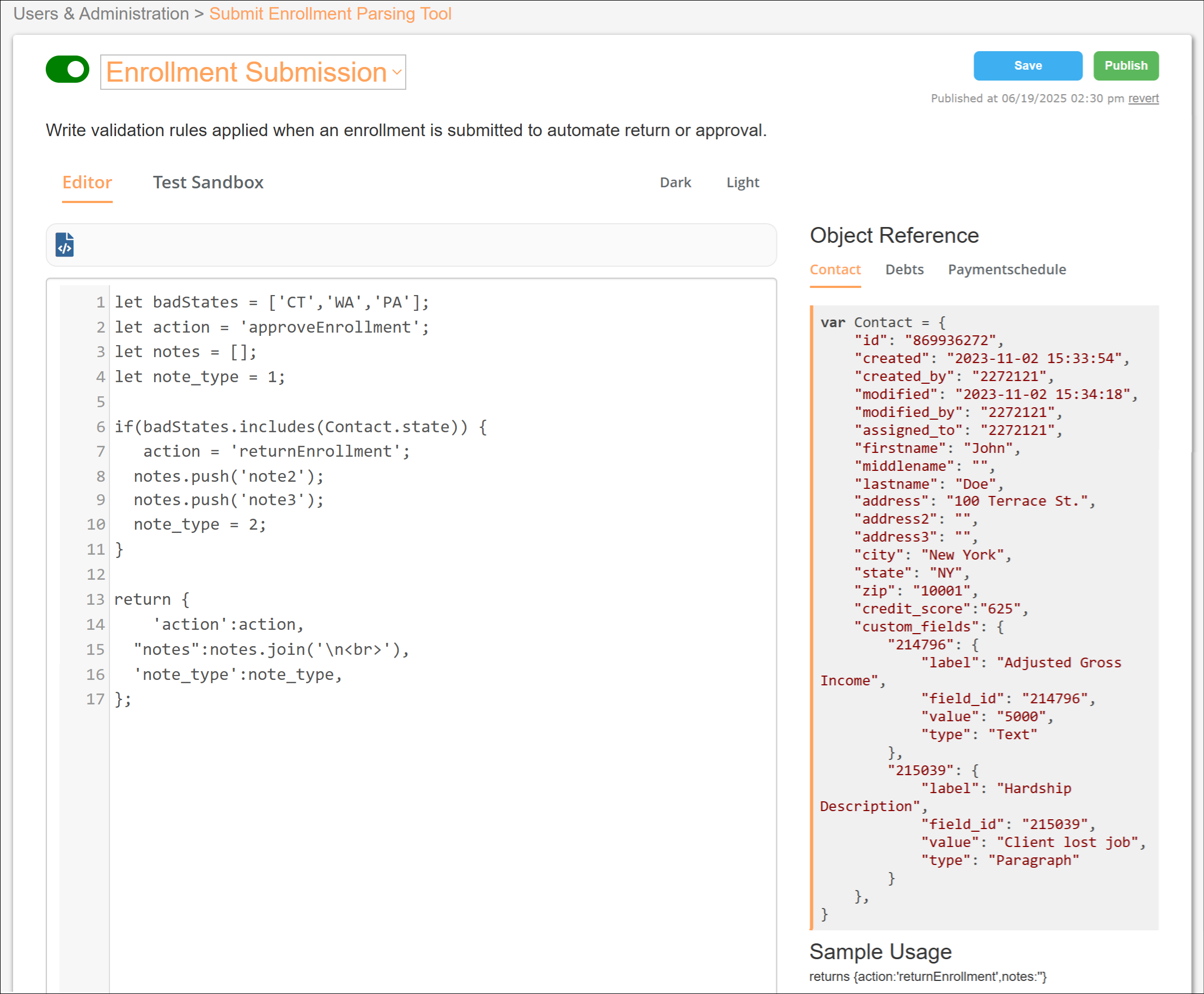 Enrollment Submission Parsing Tool View Oct2025.png