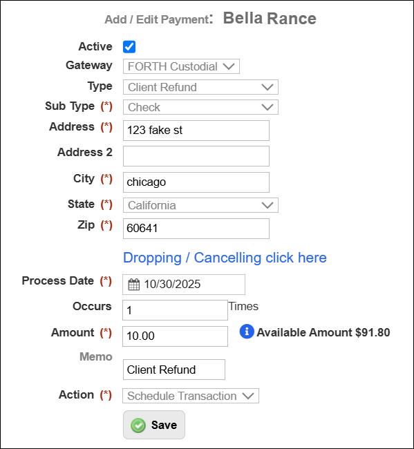 Add Edit Payment via Check for Client Refund Popup Oct2025.png