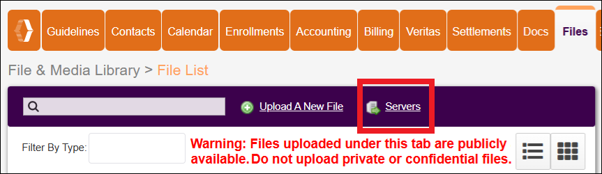 Files Tab to Upload a New File to Servers Link Oct2025.png