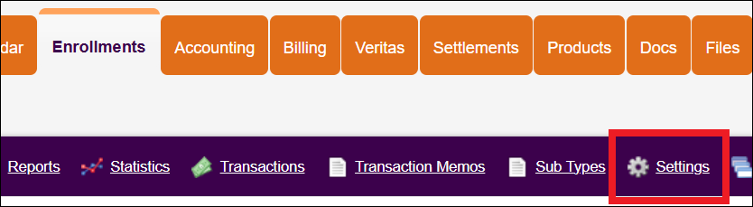 Enrollments Tab to Settings in NavBar Oct2025.png