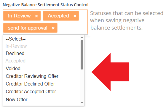 Settlements Tab to General Settings NegBalSettlement Dropdown Options Nov2025.png