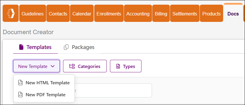 Docs Tab to New Template Dropdown View Nov2025.png