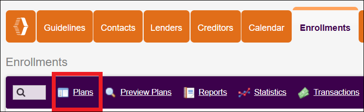 Enrollments Tab to Plans in NavBar Nov2025.png