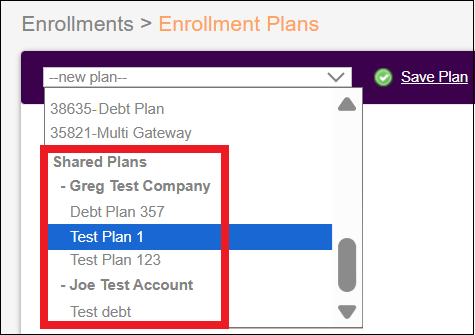 Enrollments Tab to Plans - Shared Plans Dropdown View Ext Version Dec2025.png