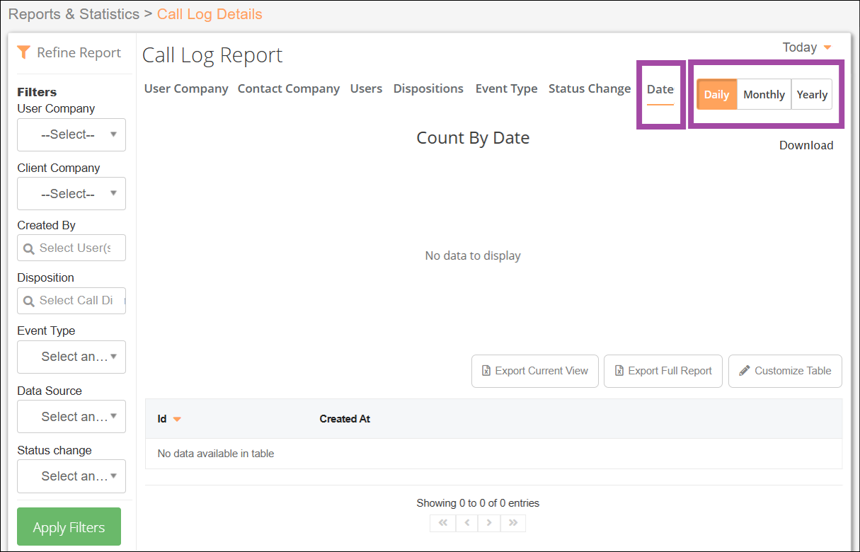 Calls Report Page View Call Log Details Dec2025.png