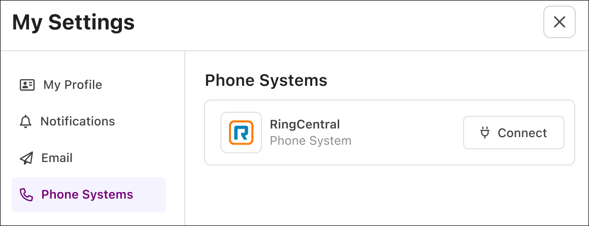 RingCentral Settings Page View Dec2025.png
