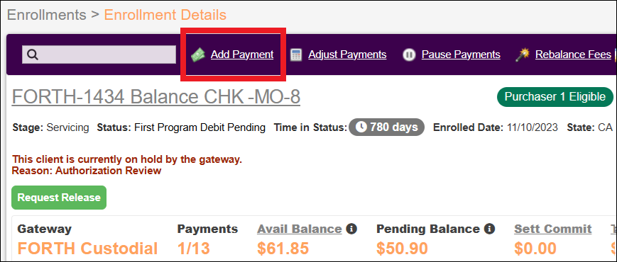 Contact to Enrollment Details to Add Payment.png