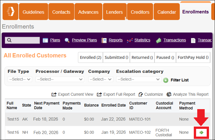 Enrollments Tab to John Smith to Green Arrow Jan2026.png