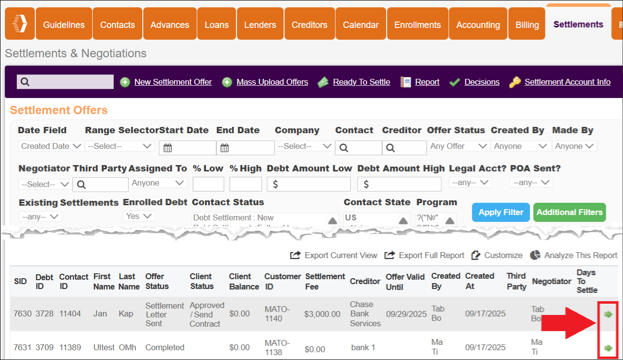 Settlements Tab Page View Choosing a Settlement Feb2026.png