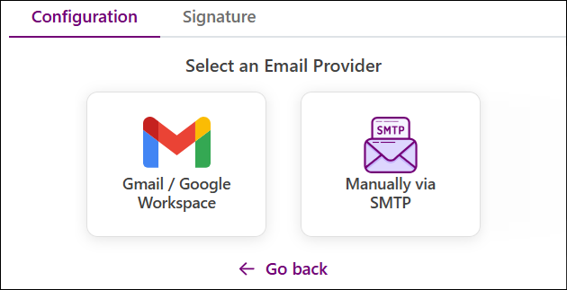 My Settings to Select Email Provider Option Mar2025.png