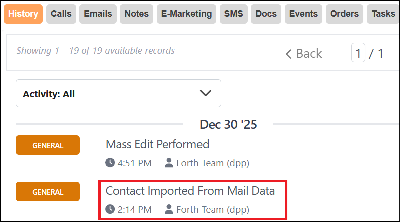 Post Mail Data Record in History Subtab Feb2026.png