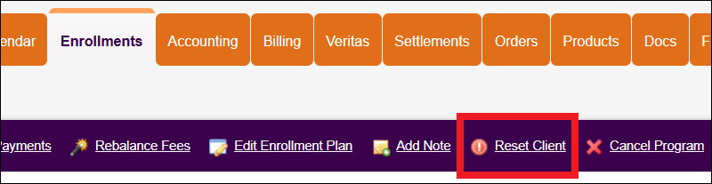Enrollments Tab to Detailss to Reset Client Mar2026.png