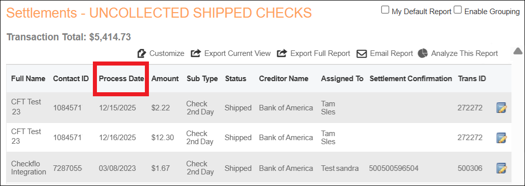 Accounting Tab to Uncollected Settlemet Checks Report View Apr2026.png